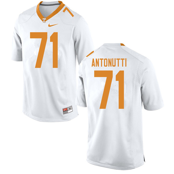 Men #71 Tanner Antonutti Tennessee Volunteers College Football Jerseys Sale-White